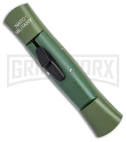 Grindworx Shop 10 Grindworx Shop -Grindworx Shop AKC 007 Concord NATO Military OTF Auto OD Green Black Dagger BHQ 158254 jr spine large