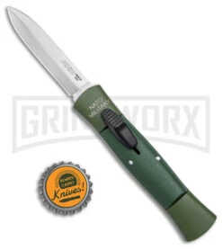 AKC 007 Concord NATO Military OD Green OTF Automatic Knife - Satin Dagger -Grindworx Shop AKC 007 Concord NATO Military OTF Auto OD Green Satin Dagger BHQ 158343 jr bottlecap large