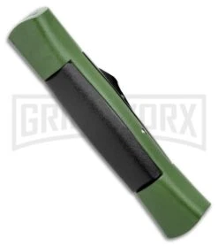 AKC Concord NATO Military Green/Black OTF Automatic Knife - Satin Flat -Grindworx Shop AKC 007 Concord NATO Military OTF Automatic Knife Green Black 2.75 Satin Flat BHQ 33952 LS Side large