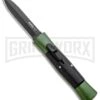 AKC 007 Concord Green/Black OTF Automatic Knife - Dagger Black -Grindworx Shop AKC 007 Concord OTF Auto Dagger Green Black Black BHQ 96479 jr large