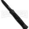 AKC 007 Concord Black OTF Automatic Knife - Dagger Black -Grindworx Shop AKC 007 Concord OTF Black Black Dagger GX 30504 jr large
