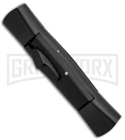 AKC Concord Black OTF Automatic Knife - Dagger Satin -Grindworx Shop AKC 007 Concord OTF Black Satin Dagger GX 30503 jr spine large