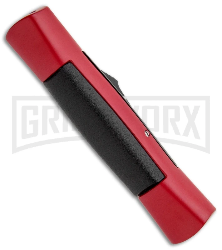 AKC 007 Concord Red/Black OTF Automatic Knife - Flat Black AKC 007 Concord Red/Black OTF Automatic Knife - Flat Black -Grindworx Shop AKC 007 Concord OTF Red Black Flat GX 30499 jr side large