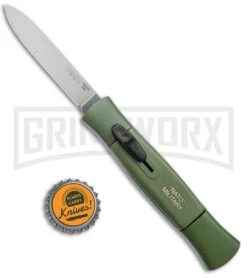 AKC 077 Concord NATO Military Green OTF Automatic Knife - Satin Plain -Grindworx Shop AKC 077 Concord OTF Auto NATO Military Green Satin Flat BHQ 179232 jr bottlecap large