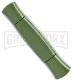 AKC 077 Concord NATO Military Green OTF Automatic Knife - Satin Plain -Grindworx Shop AKC 077 Concord OTF Auto NATO Military Green Satin Flat BHQ 179232 jr side large