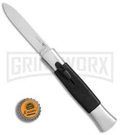 AKC 077 Concord Polish/Black OTF Automatic Knife - Flat Satin Plain 3 AKC 077 Concord Polish/Black OTF Automatic Knife - Flat Satin Plain -Grindworx Shop AKC 077 Concord Polish Black flat satin plain BP 25754 er bottlecap large