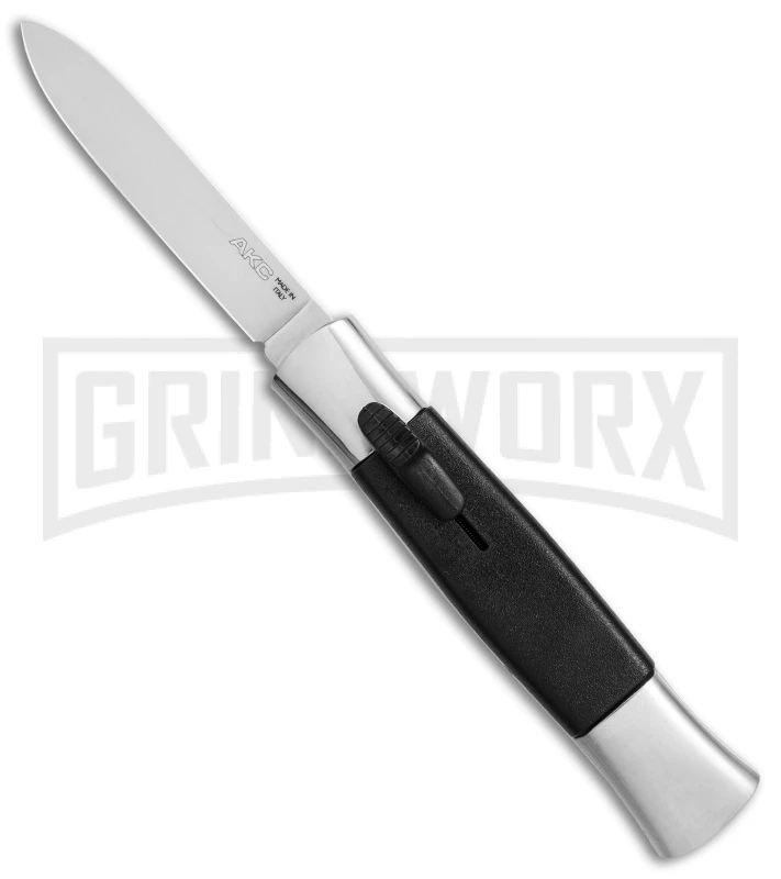 AKC 077 Concord Polish/Black OTF Automatic Knife - Flat Satin Plain AKC 077 Concord Polish/Black OTF Automatic Knife - Flat Satin Plain -Grindworx Shop AKC 077 Concord Polish Black flat satin plain BP 25754 er large