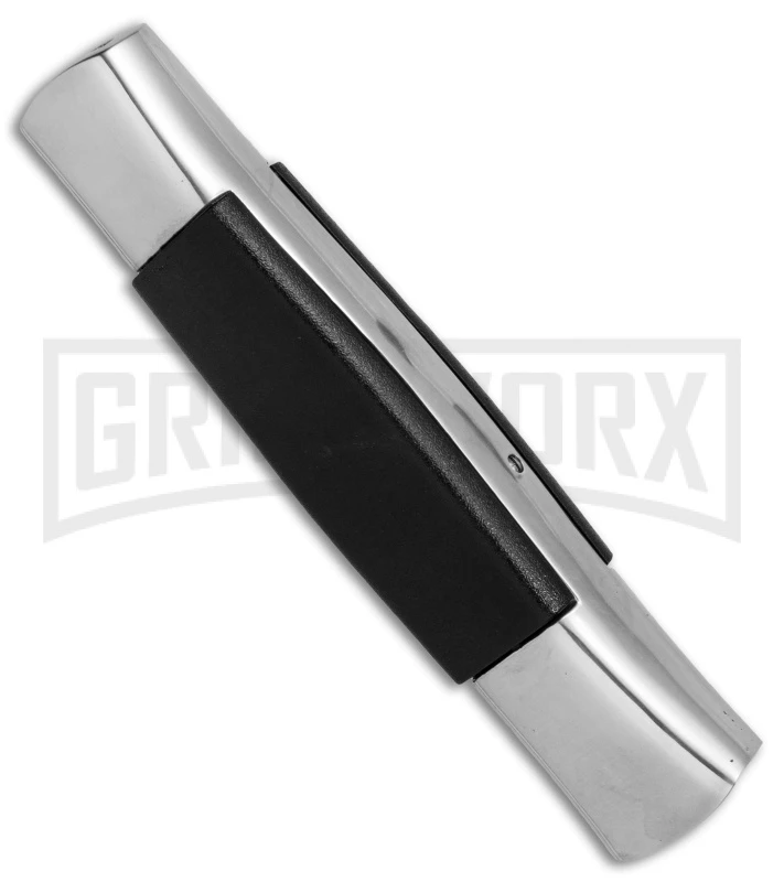 AKC 077 Concord Polish/Black OTF Automatic Knife - Flat Satin Plain AKC 077 Concord Polish/Black OTF Automatic Knife - Flat Satin Plain -Grindworx Shop AKC 077 Concord Polish Black flat satin plain BP 25754 er side large