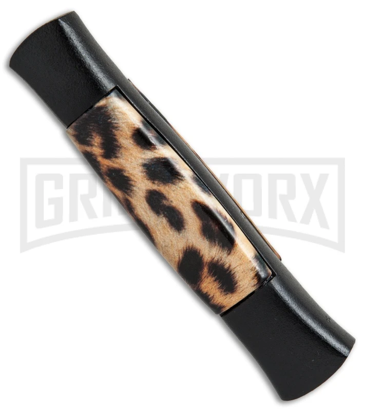AKC 077 Concord Cheetah OTF Automatic Knife- Flat Grind Black Plain AKC 077 Concord Cheetah OTF Automatic Knife- Flat Grind Black Plain -Grindworx Shop AKC 077 concord cheetah black BP 19135 er side large