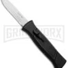 AKC 777 Blackfinger Black OTF Automatic Knife - Dagger Satin Plain -Grindworx Shop AKC 777 Blackfinger Dagger OTF Auto Black Satin BHQ 50807 jr large
