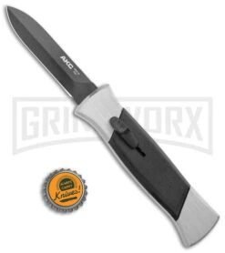 AKC 777 Blackfinger Brushed Aluminum OTF Automatic Knife - Dagger Black Plain 3 AKC 777 Blackfinger Brushed Aluminum OTF Automatic Knife - Dagger Black Plain -Grindworx Shop AKC 777 Blackfinger Dagger OTF Auto Brushed Black BHQ 138853 jr bottlecap large