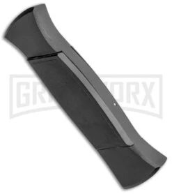 AKC 777 Blackfinger Black OTF Automatic Knife - Dagger Gold Plain 2 AKC 777 Blackfinger Black OTF Automatic Knife - Dagger Gold Plain -Grindworx Shop AKC 777 Blackfinger OTF Auto Black Gold Dagger BHQ 92040 jr side large