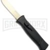 AKC 777 Blackfinger Black OTF Automatic Knife - Flat Gold Plain 5 AKC 777 Blackfinger Black OTF Automatic Knife - Flat Gold Plain -Grindworx Shop AKC 777 Blackfinger OTF Auto Black Gold Flat BHQ 92039 jr large