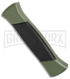 AKC 777 Blackfinger Green/Black OTF Automatic Knife - Satin Tanto 2 AKC 777 Blackfinger Green/Black OTF Automatic Knife - Satin Tanto -Grindworx Shop AKC 777 Blackfinger OTF Auto Green Black SW Tanto BHQ 152941 jr side large