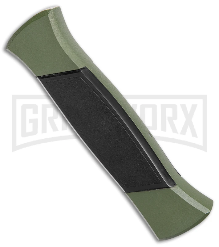 AKC 777 Blackfinger Green/Black OTF Automatic Knife - Satin Tanto AKC 777 Blackfinger Green/Black OTF Automatic Knife - Satin Tanto -Grindworx Shop AKC 777 Blackfinger OTF Auto Green Black SW Tanto BHQ 152941 jr side large