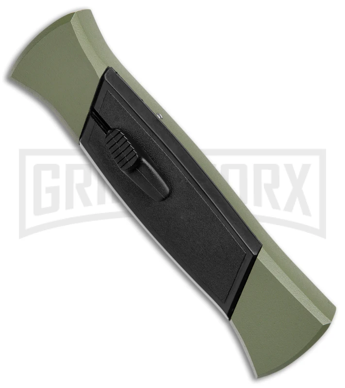 AKC 777 Blackfinger Green/Black OTF Automatic Knife - Satin Tanto AKC 777 Blackfinger Green/Black OTF Automatic Knife - Satin Tanto -Grindworx Shop AKC 777 Blackfinger OTF Auto Green Black SW Tanto BHQ 152941 jr spine large