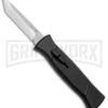 AKC 777 Blackfinger Black OTF Automatic Knife - Stonewash Tanto -Grindworx Shop AKC 777 Blackfinger Tanto OTF Auto Black SW BHQ 87413 jr 2 large