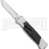 AKC 777 Blackfinger Brushed Aluminum OTF Automatic Knife - SW Tanto 5 AKC 777 Blackfinger Brushed Aluminum OTF Automatic Knife - SW Tanto -Grindworx Shop AKC 777 Blackfinger Tanto OTF Auto Brushed Aluminum SW BHQ 87412 jr 2 large