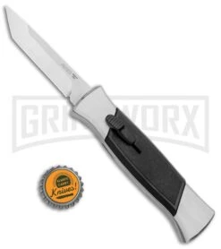 AKC 777 Blackfinger Brushed Aluminum OTF Automatic Knife - SW Tanto 3 AKC 777 Blackfinger Brushed Aluminum OTF Automatic Knife - SW Tanto -Grindworx Shop AKC 777 Blackfinger Tanto OTF Auto Brushed Aluminum SW BHQ 87412 jr bottlecap 2 large
