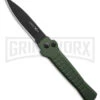AKC X-treme Ace1 Green Automatic Knife - Black Plain -Grindworx Shop AKC Ace Automatic Knife Dark Green 3in Black BHQ 189107 td large