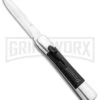 AKC Concord Polish/Black OTF Automatic Knife - Dagger Satin Plain 2 AKC Concord Polish/Black OTF Automatic Knife - Dagger Satin Plain -Grindworx Shop AKC Concord Dagger OTF Auto Polish Black Satin BHQ 92038 jr large