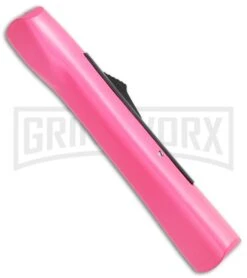AKC Concord Hot Pink OTF Automatic Knife - Satin Plain 2 AKC Concord Hot Pink OTF Automatic Knife - Satin Plain -Grindworx Shop AKC Concord Dagger OTF Hot Pink BHQ 72006 jr side large