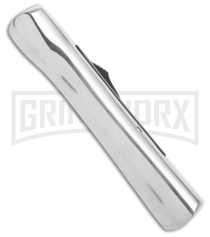 AKC Concord Polish/Black OTF Automatic Knife - Satin Plain AKC Concord Polish/Black OTF Automatic Knife - Satin Plain -Grindworx Shop AKC Concord Polish Black OTF Automatic Knife Satin Plain GX 41618 hd side large