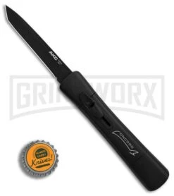AKC Concord Black OTF Automatic Knife - Tanto Black Plain -Grindworx Shop AKC Concord Tanto Black Black BHQ 90285 er bottlecap large