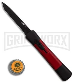 AKC Concord Black/Red OTF Automatic Knife - Tanto Black Plain 3 AKC Concord Black/Red OTF Automatic Knife - Tanto Black Plain -Grindworx Shop AKC Concord Tanto Black Red Black BHQ 90288 er bottlecap large