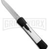 AKC Concord Black/White OTF Automatic Knife - Tanto Satin Plain 4 AKC Concord Black/White OTF Automatic Knife - Tanto Satin Plain -Grindworx Shop AKC Concord Tanto Black White Satin BHQ 90287 er large