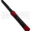 AKC Concord Red/Black OTF Automatic Knife - Tanto Black Plain -Grindworx Shop AKC Concord Tanto Red Black Black BHQ 90289 er large