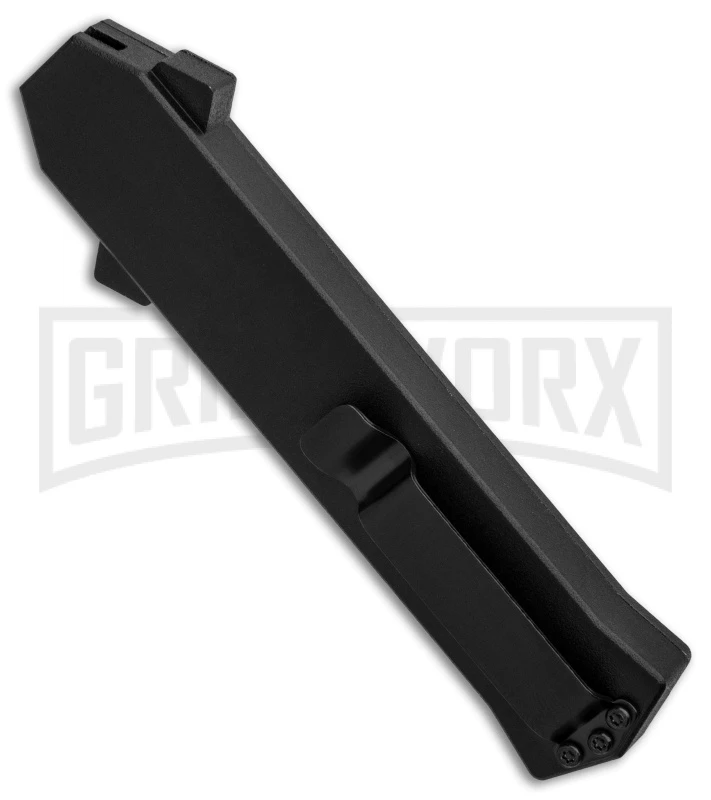 AKC F-16 Brass D/A OTF Automatic Knife - Bayo Satin Plain AKC F-16 Brass D/A OTF Automatic Knife - Bayo Satin Plain -Grindworx Shop AKC F 16 BHQ Exclusive Brass Bayo Satin Plain GX 30990 er side large