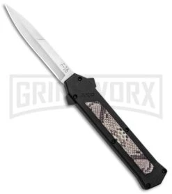 AKC F-16 Diamondback D/A OTF Automatic Knife - Bayo Satin Plain
