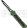 AKC F-16 Green D/A Dagger OTF Automatic Knife - Dagger Two Tone Plain 2 AKC F-16 Green D/A Dagger OTF Automatic Knife - Dagger Two Tone Plain -Grindworx Shop AKC F 16 DA Dagger OTF Auto Green TT BHQ 115400 jr large