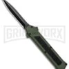AKC F-16 Green D/A OTF Automatic Knife - Dagger Black Plain 5 AKC F-16 Green D/A OTF Automatic Knife - Dagger Black Plain -Grindworx Shop AKC F 16 Green DA OTF Auto Dagger Black Plain GX 33106 jr large