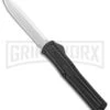 AKC F-20 Black CF D/A OTF Automatic Knife - Spear Point Satin Plain -Grindworx Shop AKC F 20 DA Dagger OTF Auto Black CF Satin BHQ 140496 jr large