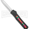 AKC F-20 Black W/ Tie Dye Inlay D/A OTF Automatic Knife - Satin Plain -Grindworx Shop AKC F 20 DA SP OTF Auto Black Tie Dye Inlay Satin BHQ 152893 jr large