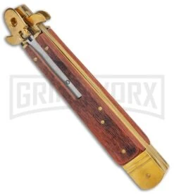 Grindworx Shop 18 Grindworx Shop -Grindworx Shop AKC Leverletto 9in LL Auto Italian Brass Wood Black BHQ 135093 jr spine large