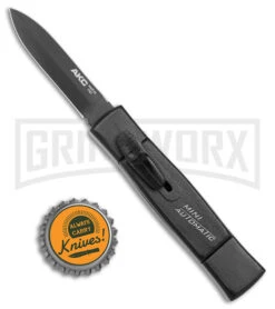 AKC Minion Concord OTF Automatic Knife - Dagger Black Plain 2 AKC Minion Concord OTF Automatic Knife - Dagger Black Plain -Grindworx Shop AKC Minion Concord OTF Auto Black Black Dagger BHQ 173567 jr bottlecap large