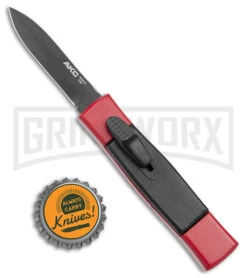 AKC Minion Concord Red/Black OTF Automatic Knife - Black Plain 3 AKC Minion Concord Red/Black OTF Automatic Knife - Black Plain -Grindworx Shop AKC Minion Concord OTF Auto Red Black Black BHQ 24199 jr bottlecap large