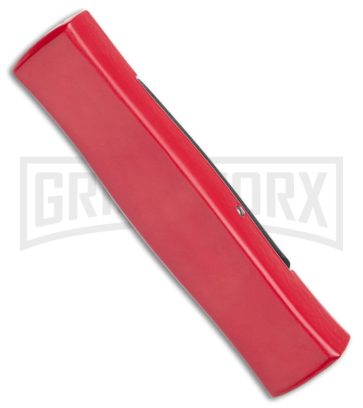 AKC Minion Concord Red/Black OTF Automatic Knife - Black Plain AKC Minion Concord Red/Black OTF Automatic Knife - Black Plain -Grindworx Shop AKC Minion Concord OTF Auto Red Black Black BHQ 24199 jr side large