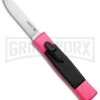 AKC Minion Concord Hot Pink OTF Automatic Knife - Flat Satin Plain -Grindworx Shop AKC Minion Concord OTF Hot Pink BHQ 72004 jr large