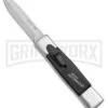 AKC Minion Concord Polish/Black OTF Automatic Knife - Satin Dagger -Grindworx Shop AKC Minion Concord Polish Black OTF Auto Satin Dagger GX 41033 jr large