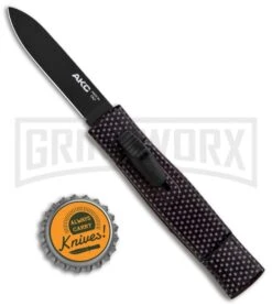 AKC Minion Concord Sim Carbon Fiber OTF Automatic Knife - Black Flat 3 AKC Minion Concord Sim Carbon Fiber OTF Automatic Knife - Black Flat -Grindworx Shop AKC Minion Concord Slim CF OTF Auto Black Flat GX 33108 jr bottlecap large