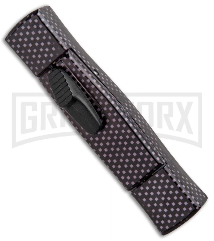 AKC Minion Concord Sim Carbon Fiber OTF Automatic Knife - Black Flat AKC Minion Concord Sim Carbon Fiber OTF Automatic Knife - Black Flat -Grindworx Shop AKC Minion Concord Slim CF OTF Auto Black Flat GX 33108 jr spine large