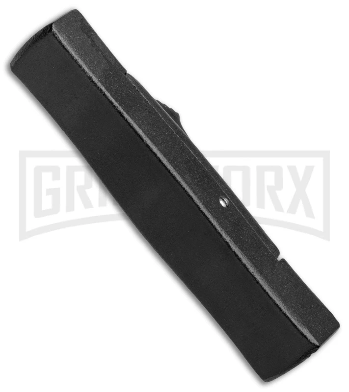 AKC Minion Concord Black OTF Automatic Knife - Flat Gold Plain AKC Minion Concord Black OTF Automatic Knife - Flat Gold Plain -Grindworx Shop AKC Minion OTF Concord Black Gold Flat BHQ 52367 jr side large