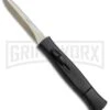AKC 077 Concord Black OTF Automatic Knife - Dagger Gold Plain -Grindworx Shop AKC OTF Black Concord 077 Gold Dagger BHQ 52352 jr large