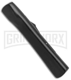 AKC Concord Black OTF Automatic Knife - Dagger Gold Plain -Grindworx Shop AKC OTF Black Concord Gold Dagger BHQ 52359 jr side large