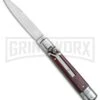 AKC 7.75" Slimline Lever Lock Cocobolo Automatic Knife - Flat 4 AKC 7.75" Slimline Lever Lock Cocobolo Automatic Knife - Flat -Grindworx Shop AKC Slimline LL Auto Cocobolo Satin Flat BHQ 79857 jr large