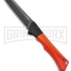 AKC Smarty Orange W/Black Bolster Automatic Knife Reverse Tanto - Black SW Plain -Grindworx Shop AKC Smarty AK Orange w Black Bolster 3in BSW BHQ 184676 td large